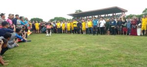 Pertandingan Sepak Bola Eksibisi Pemda Konawe VS Pemda Jeneponto Berakhir Imbang