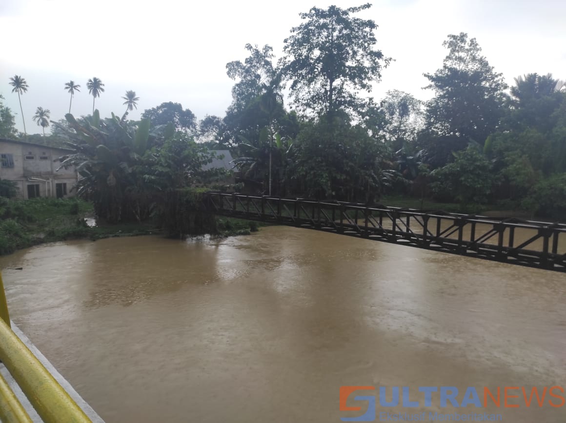 Breaking News: Waspada! Curah Hujan Kian Meningkat, Sungai Wanggu Kendari Meluap