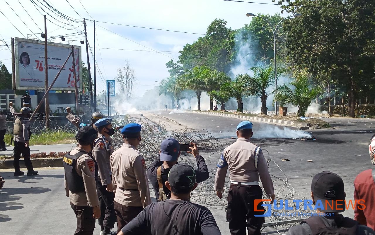 Unjuk Rasa di Kendari Ricuh, Ketua IMM Ditangkap Polisi