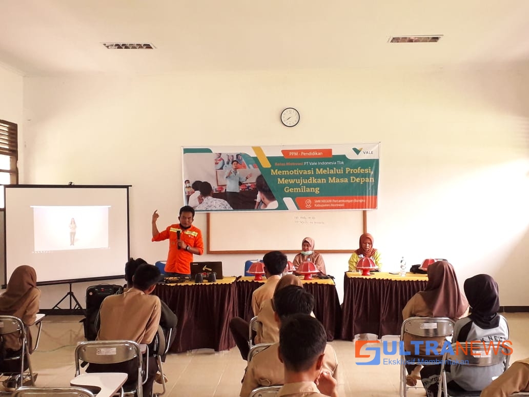 40 Siswa SMK Pertambangan Bahomohoni Ikuti Sosialiasi Penerapan K3 yang Digelar PT Vale Indonesia