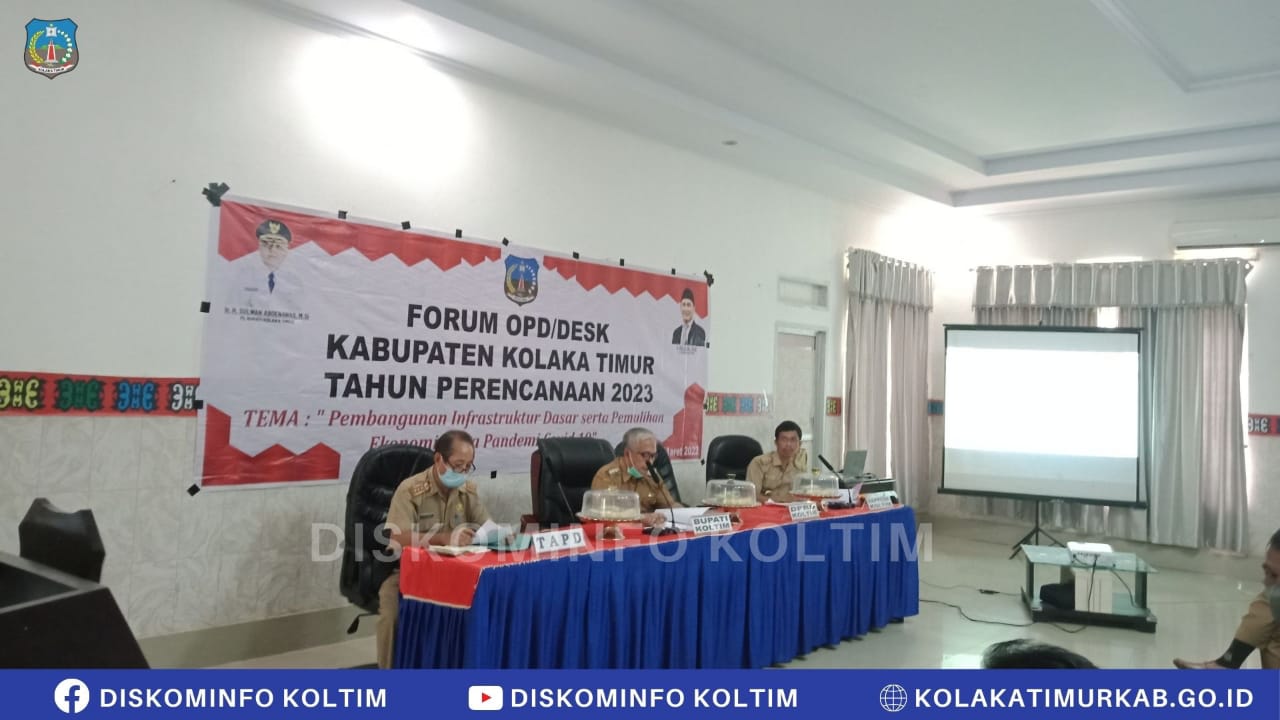 Pemda Koltim Gelar Forum Perangkat Daerah Guna Laksanakan Penyusunan ERKAPEDE 2023
