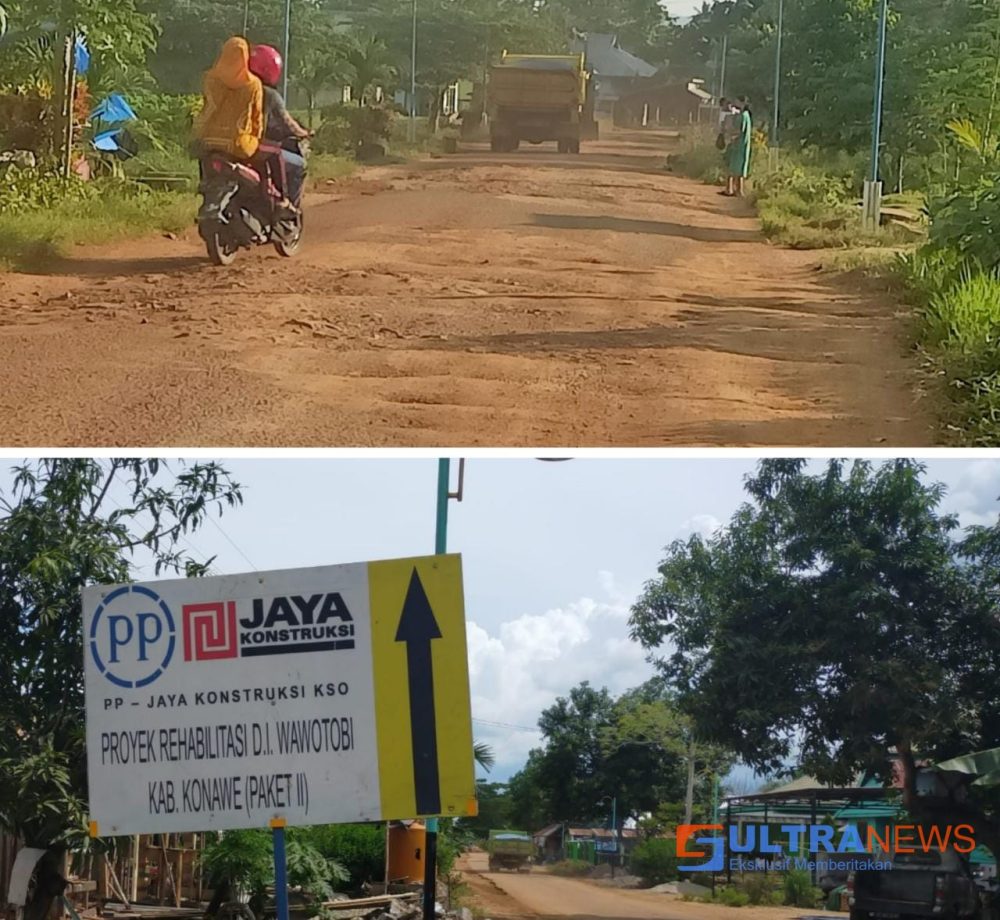 Jalan Rusak Akibat Proyek Rehabilitasi Bendung Wawotobi, Dinas PUPR Konawe Siap Turun Lapangan